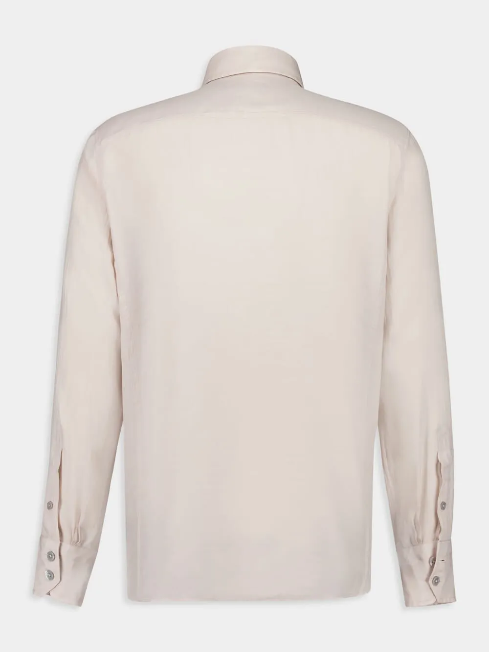 Light Beige Military-Inspired Twill Shirt sold by Fashion Clinic product image thumbnail 2