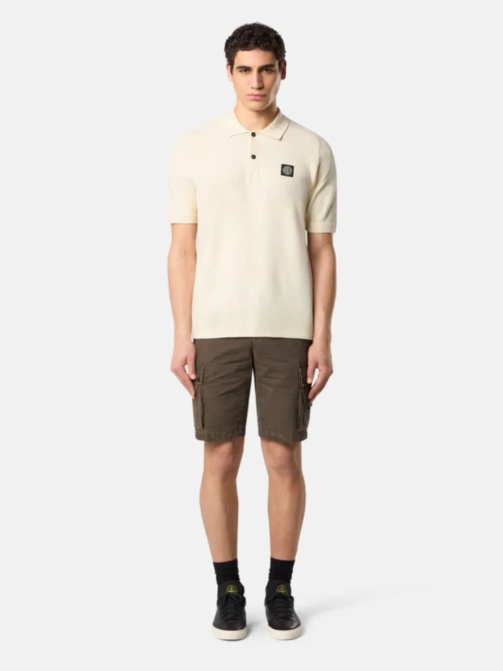 Ivory Organic Cotton Polo Shirt sold by Fashion Clinic product image thumbnail 2