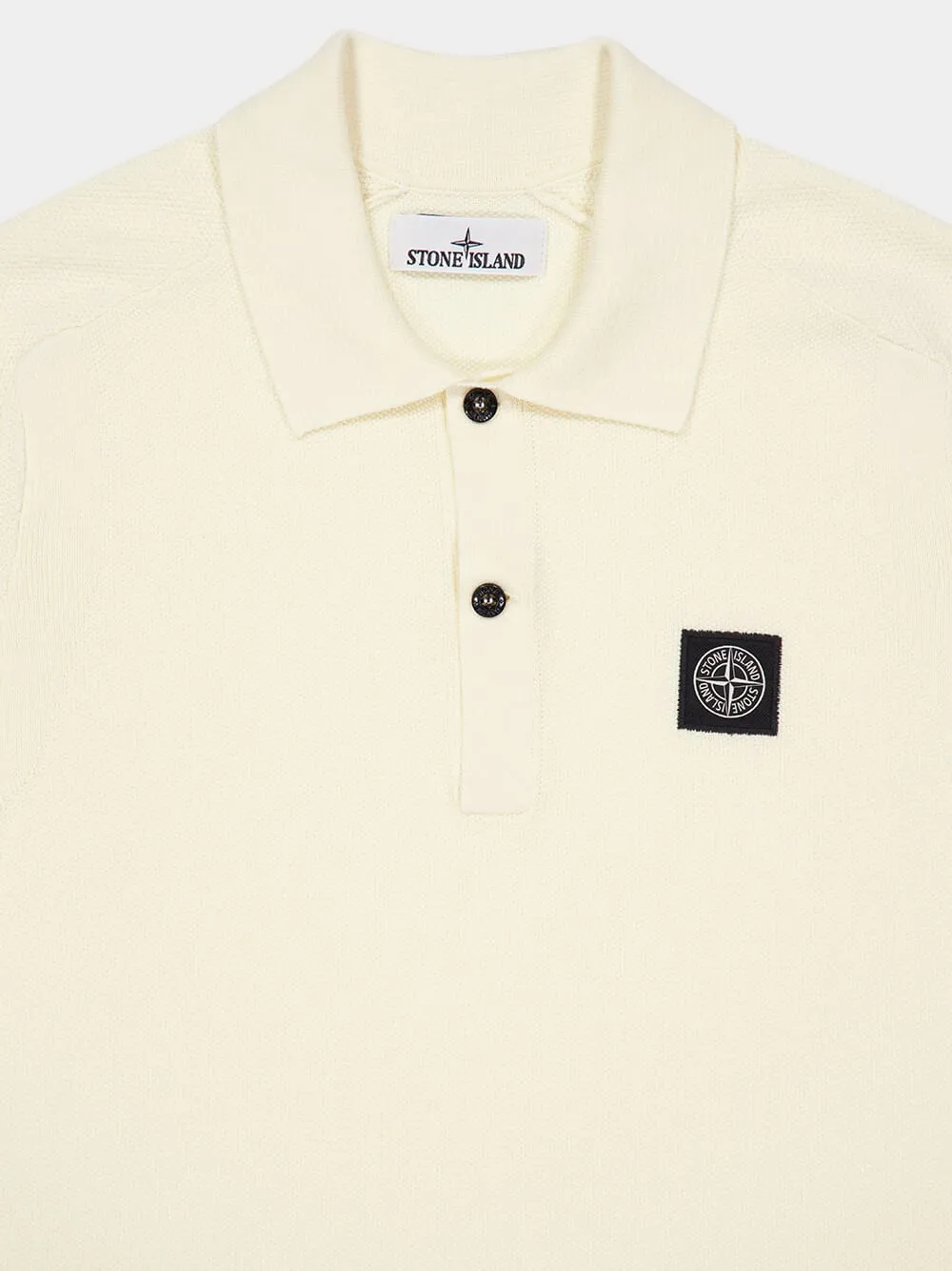 Ivory Organic Cotton Polo Shirt sold by Fashion Clinic product image thumbnail 4