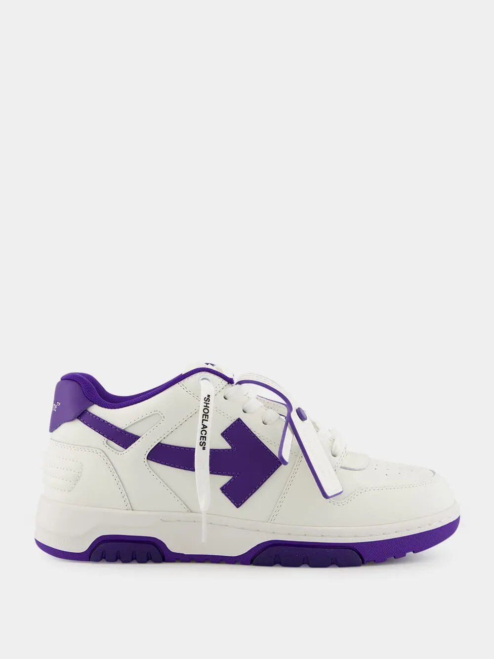 White and Purple Out Of Office Sneakers sold by Fashion Clinic