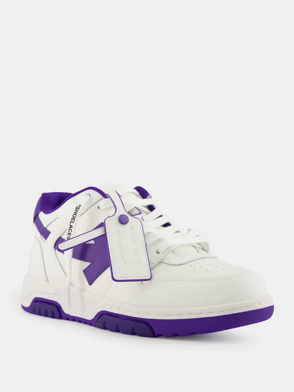 White and Purple Out Of Office Sneakers sold by Fashion Clinic product image thumbnail 2