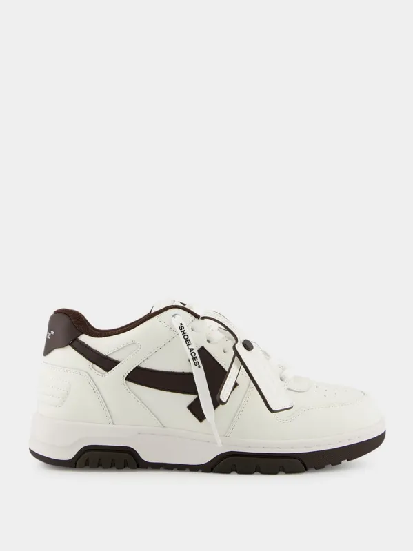 White and Chocolate Out Of Office Sneakers sold by Fashion Clinic