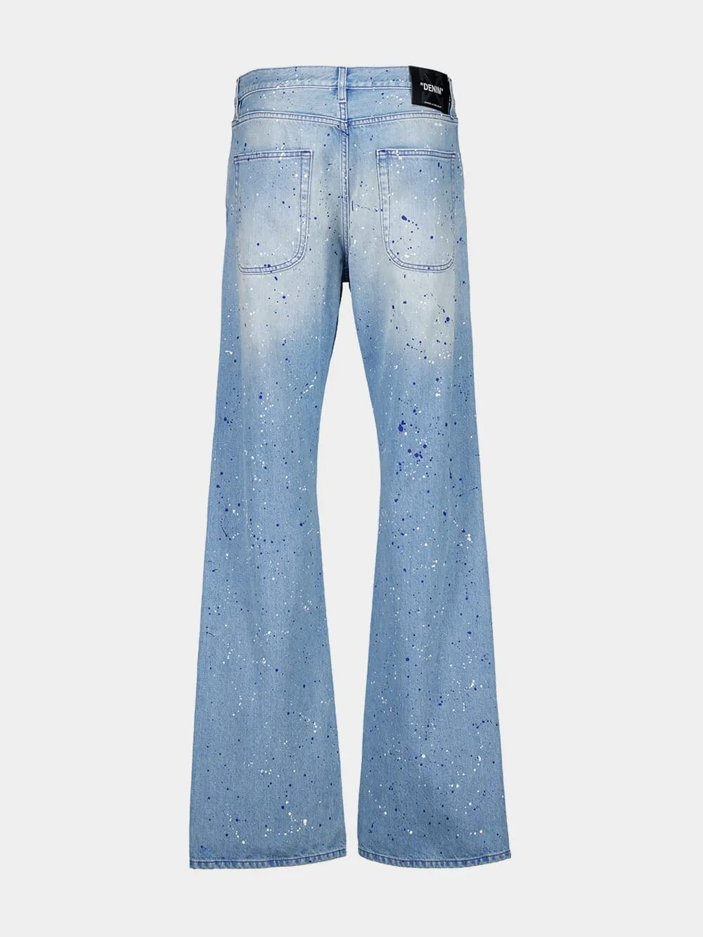 Blue Paint Effect Relaxed-Fit Jeans sold by Fashion Clinic product image thumbnail 3