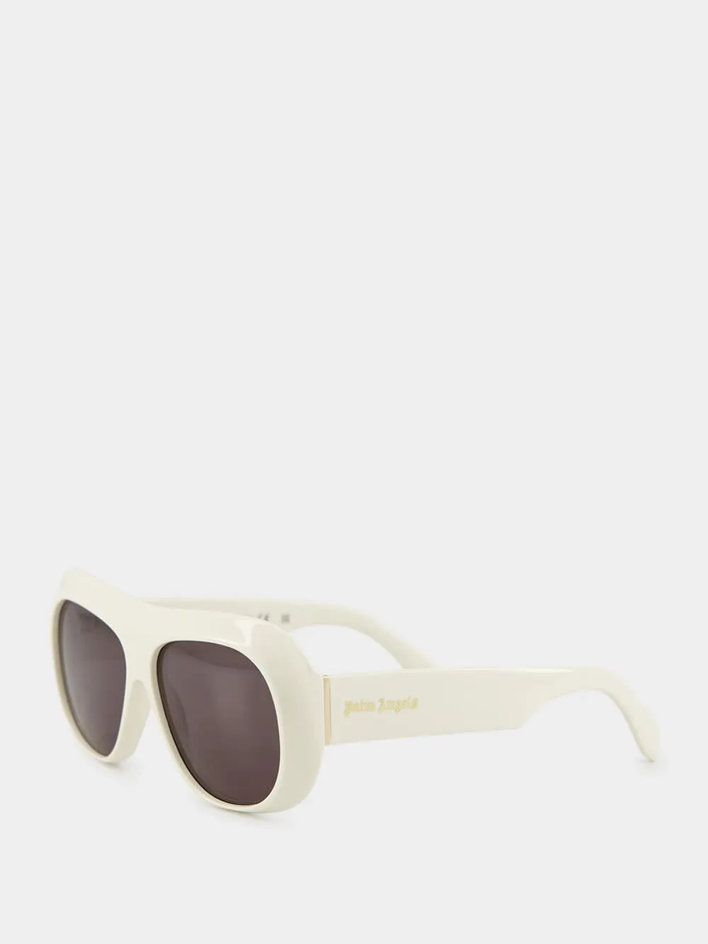 White Elfin Oversized Pilot Sunglasses sold by Fashion Clinic product image thumbnail 3