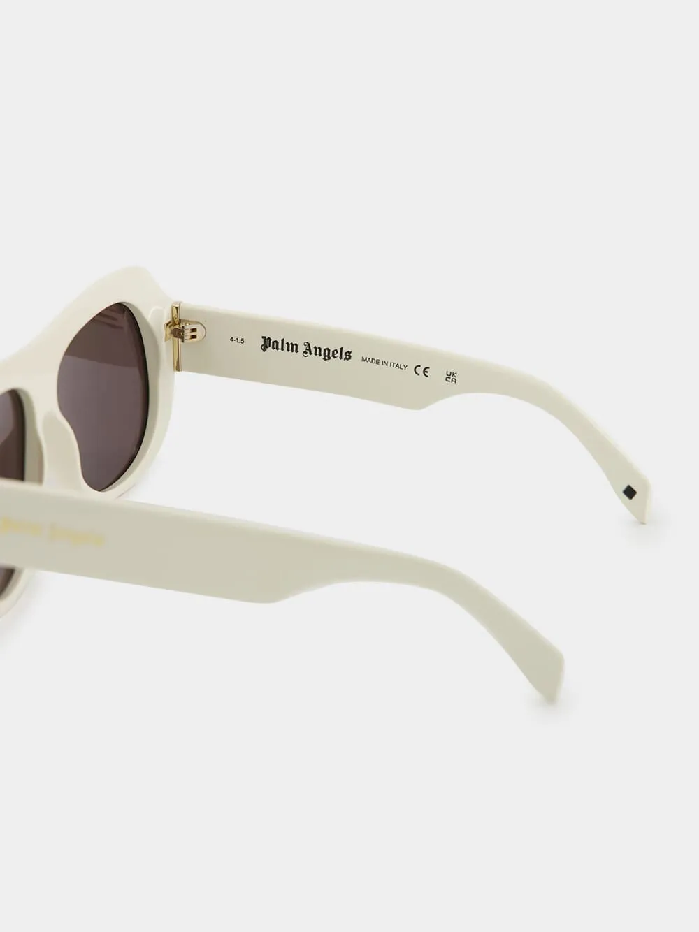White Elfin Oversized Pilot Sunglasses sold by Fashion Clinic product image thumbnail 4