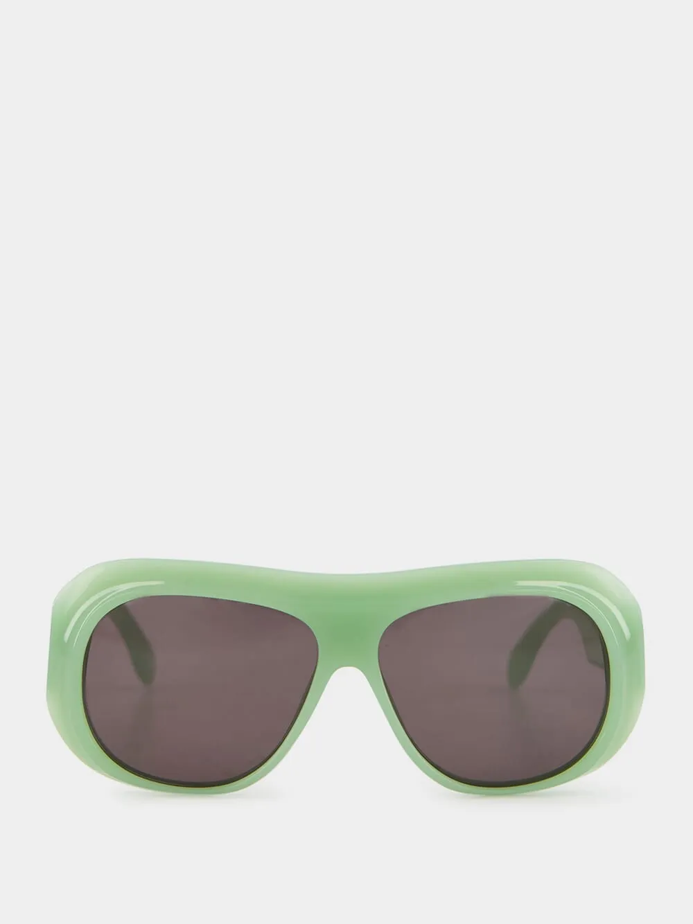 Light Green Elfin Oversized Pilot Sunglasses sold by Fashion Clinic
