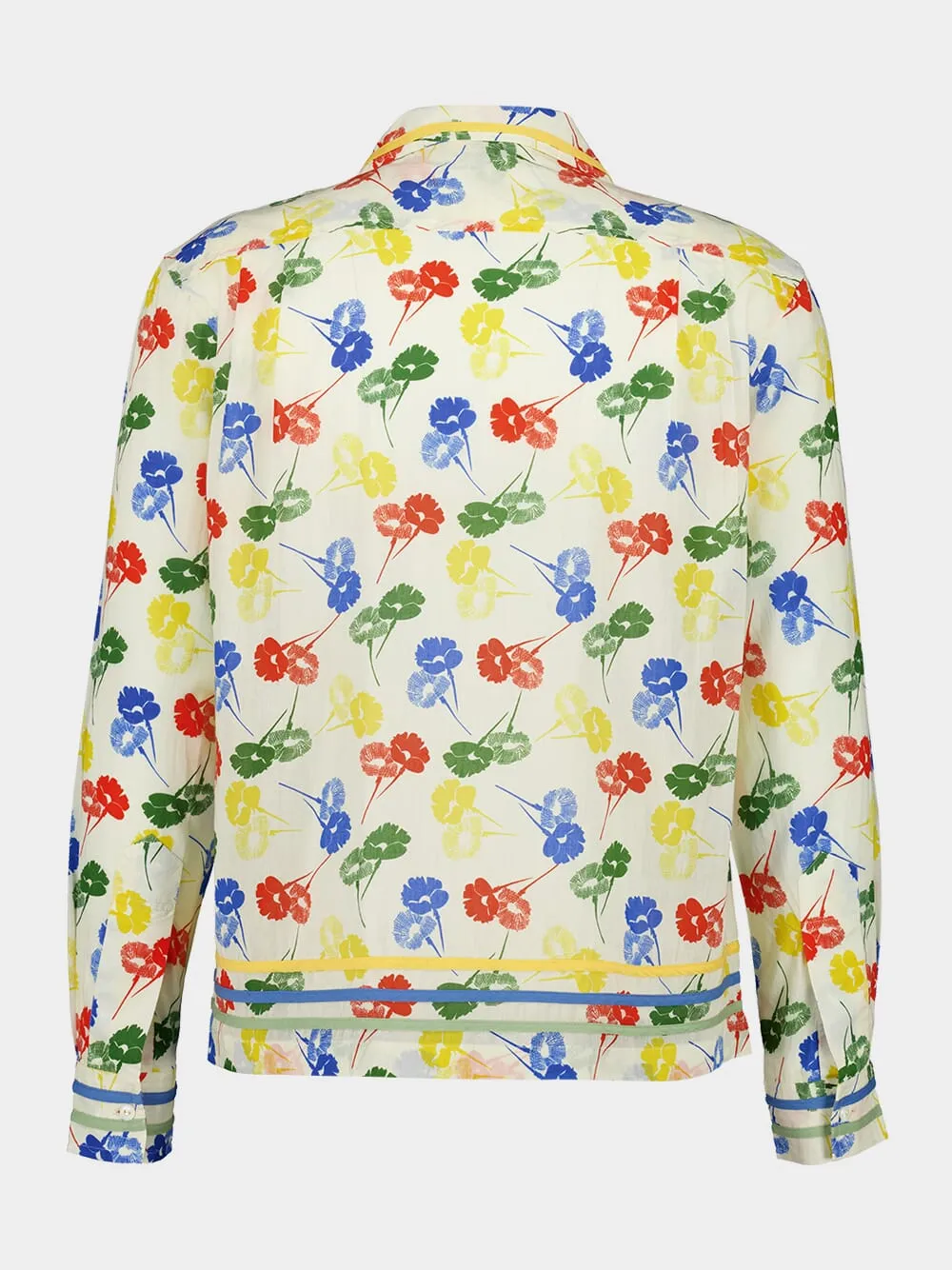 Flower Stamp Long Sleeve Shirt sold by Fashion Clinic product image thumbnail 2