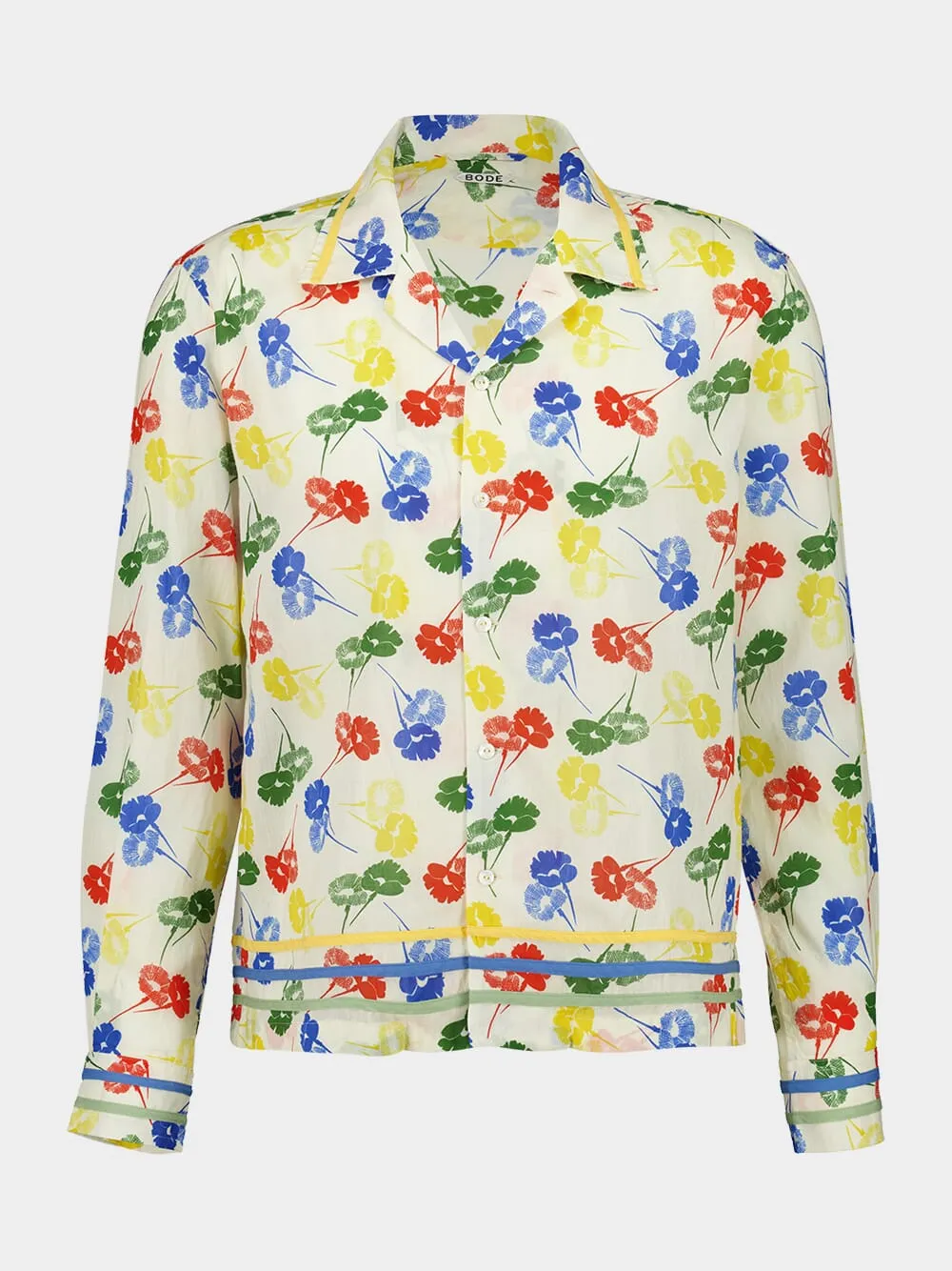 Flower Stamp Long Sleeve Shirt sold by Fashion Clinic