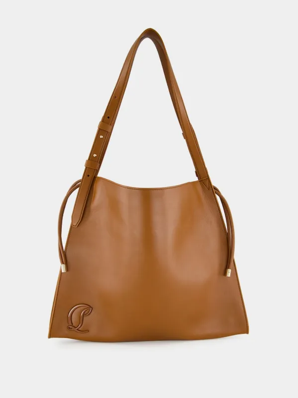 Brown Baggy Small Tote Bag in Nappa Leather sold by Fashion Clinic