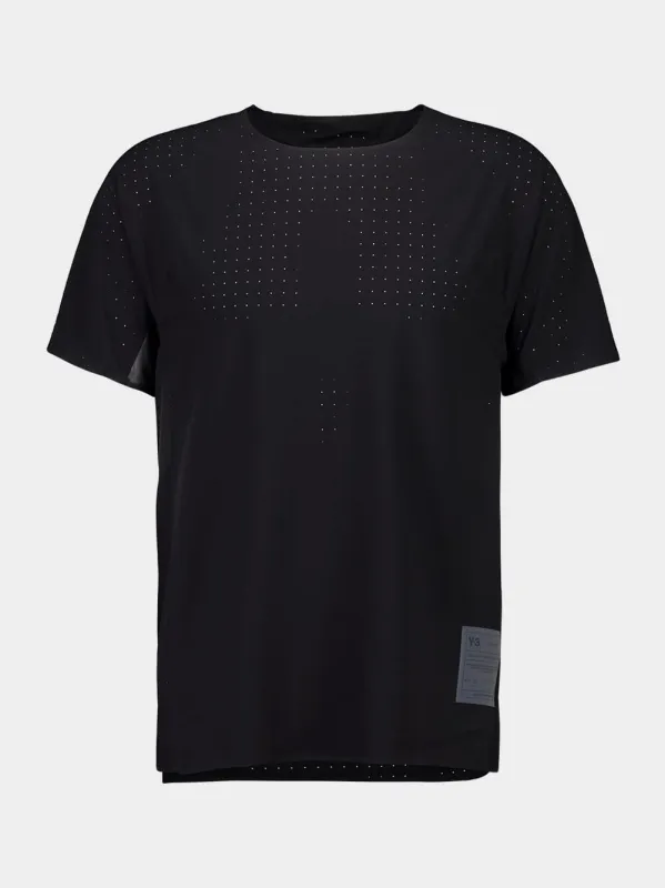 Black Running Short Sleeve T-Shirt sold by Fashion Clinic