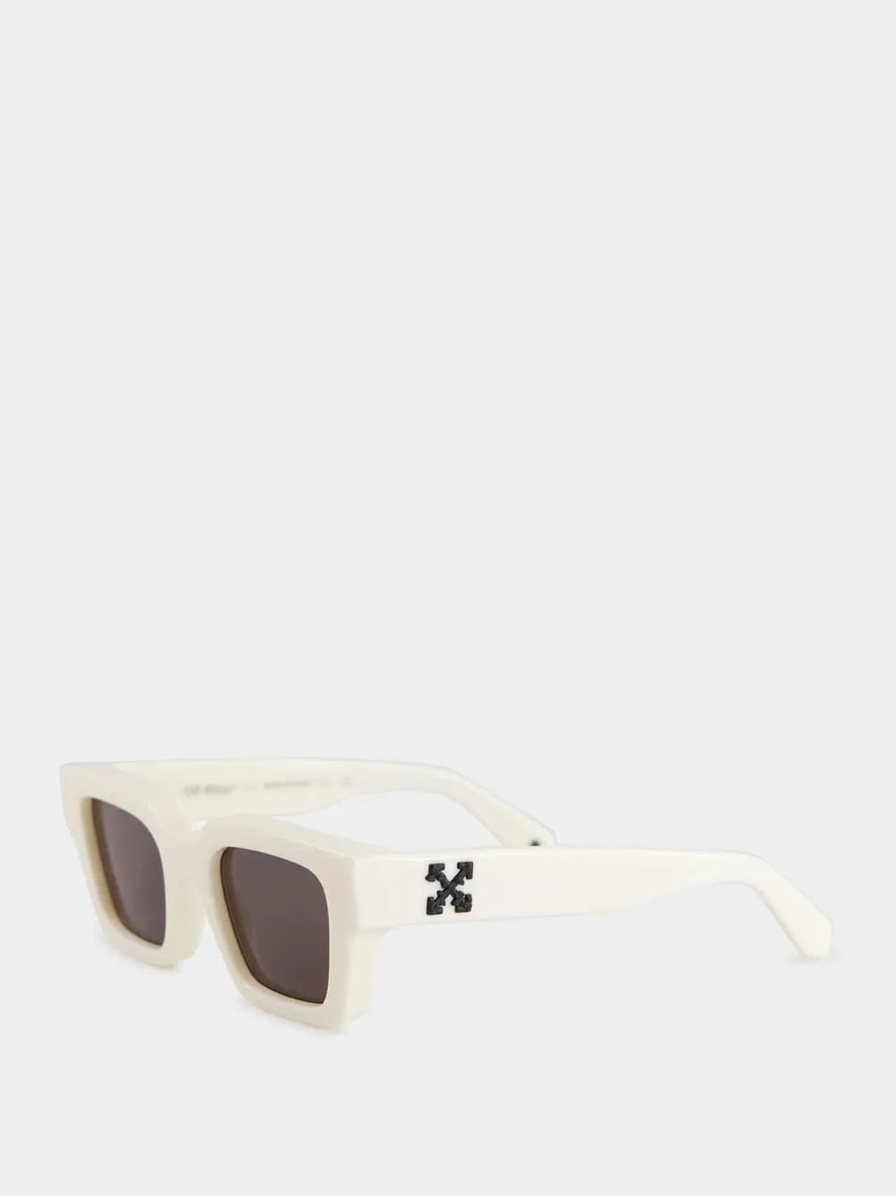 White Virgil Square Sunglasses sold by Fashion Clinic product image thumbnail 3
