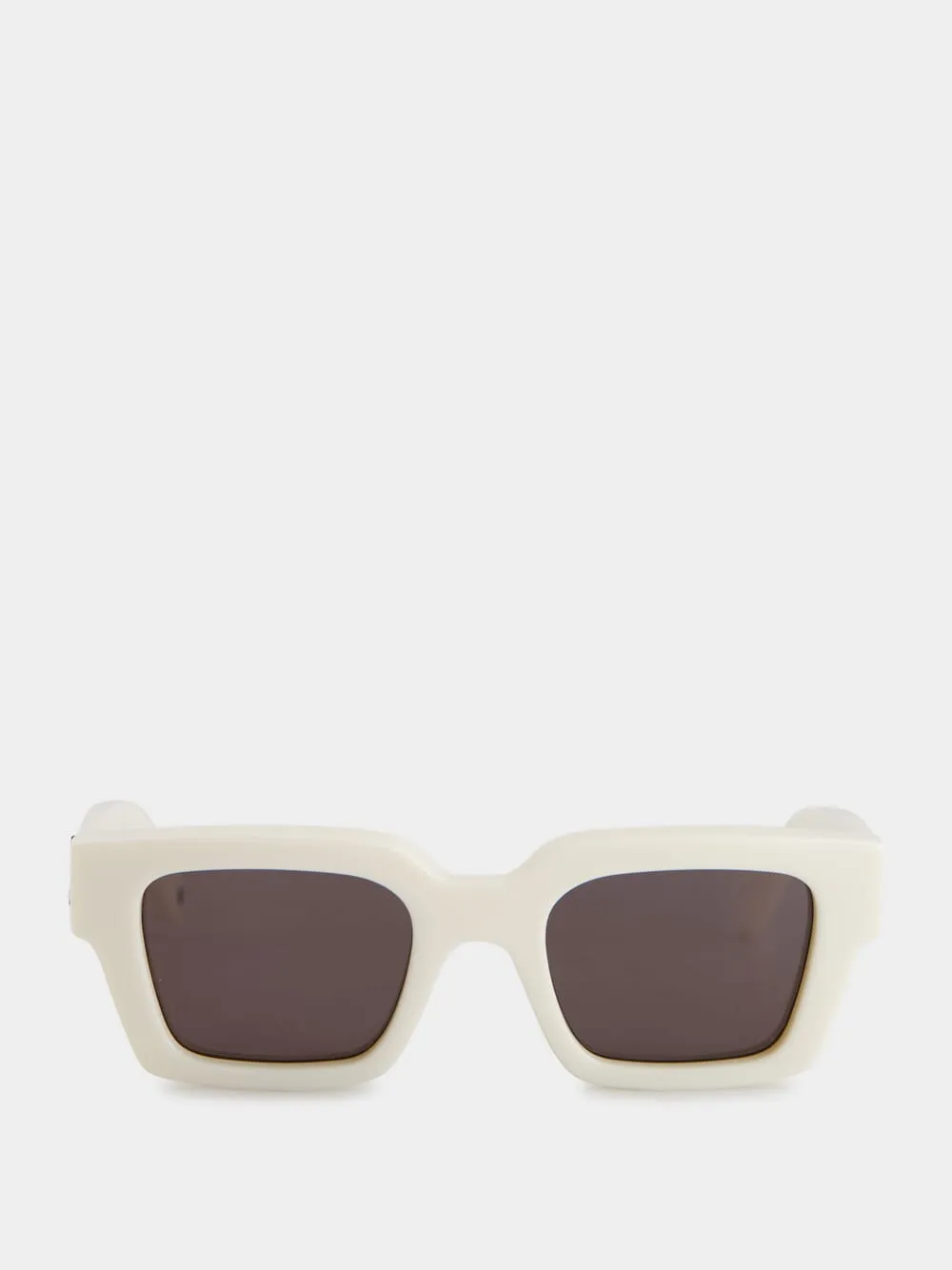White Virgil Square Sunglasses sold by Fashion Clinic