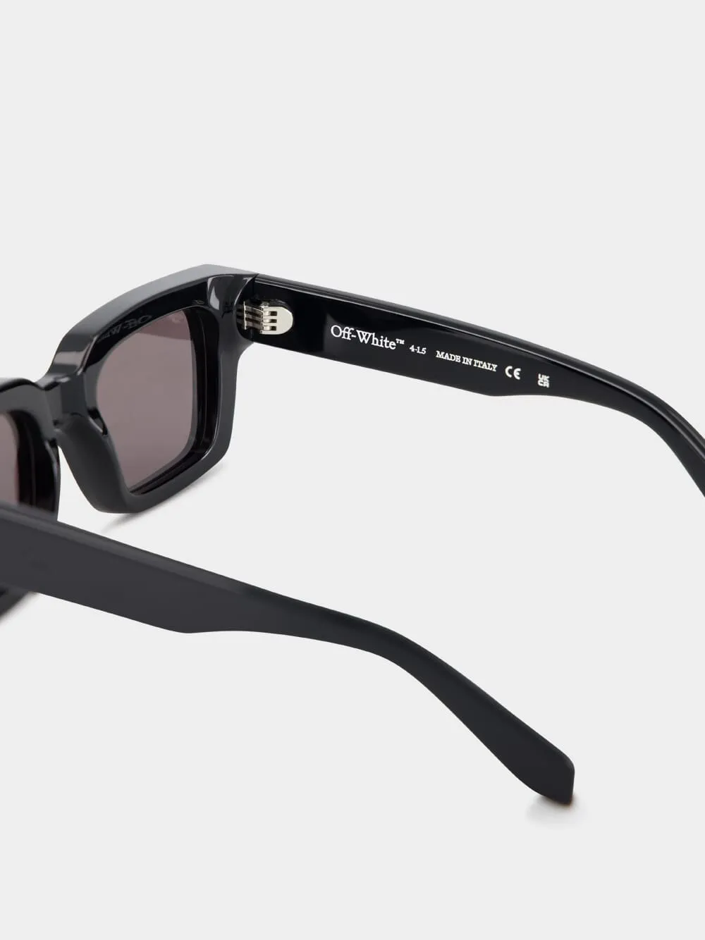 Black Virgil Square Sunglasses sold by Fashion Clinic product image thumbnail 4