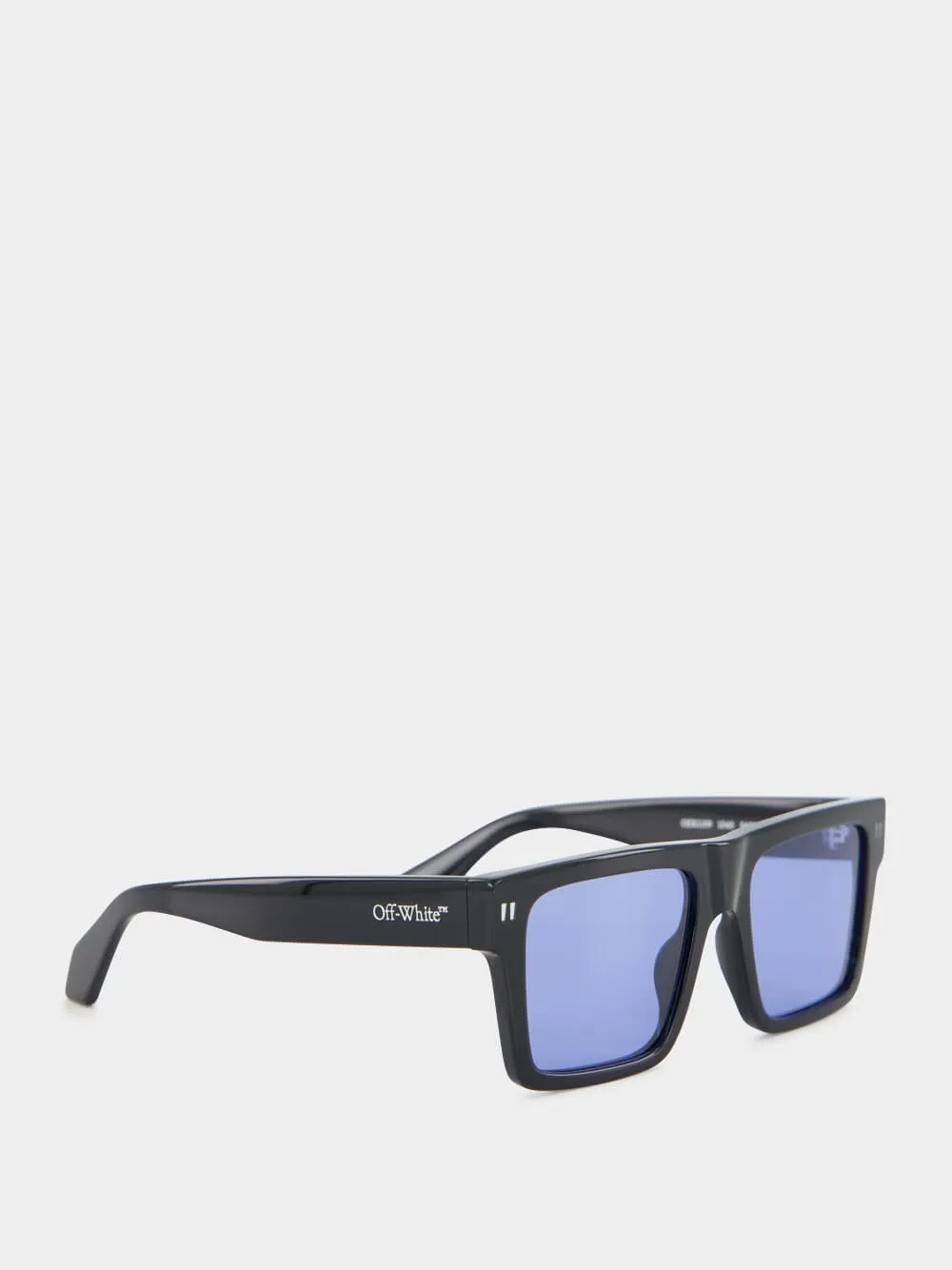 Black and Blue Lawton Square Sunglasses sold by Fashion Clinic product image thumbnail 2