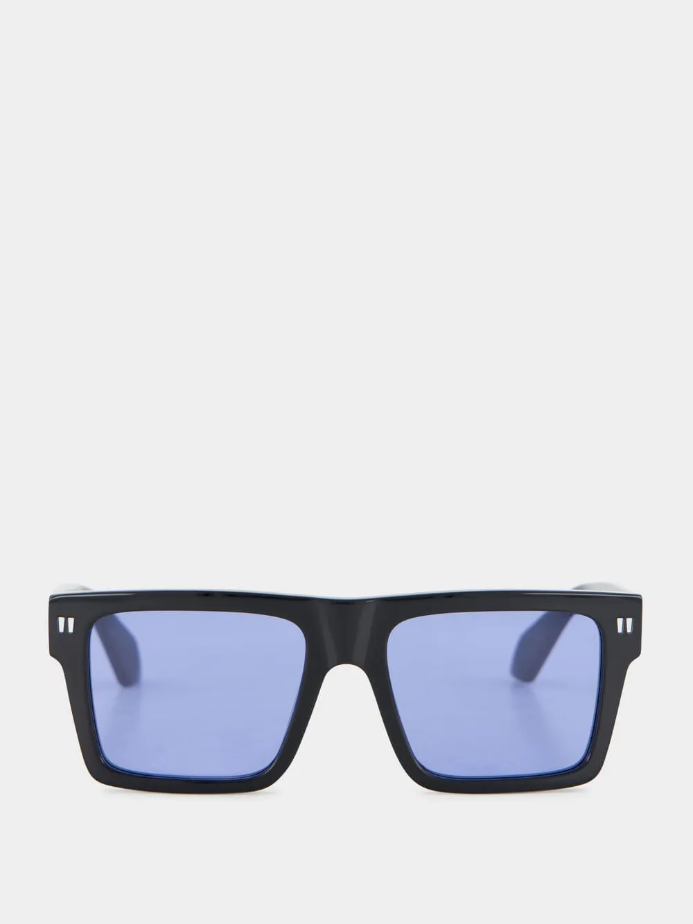 Black and Blue Lawton Square Sunglasses sold by Fashion Clinic