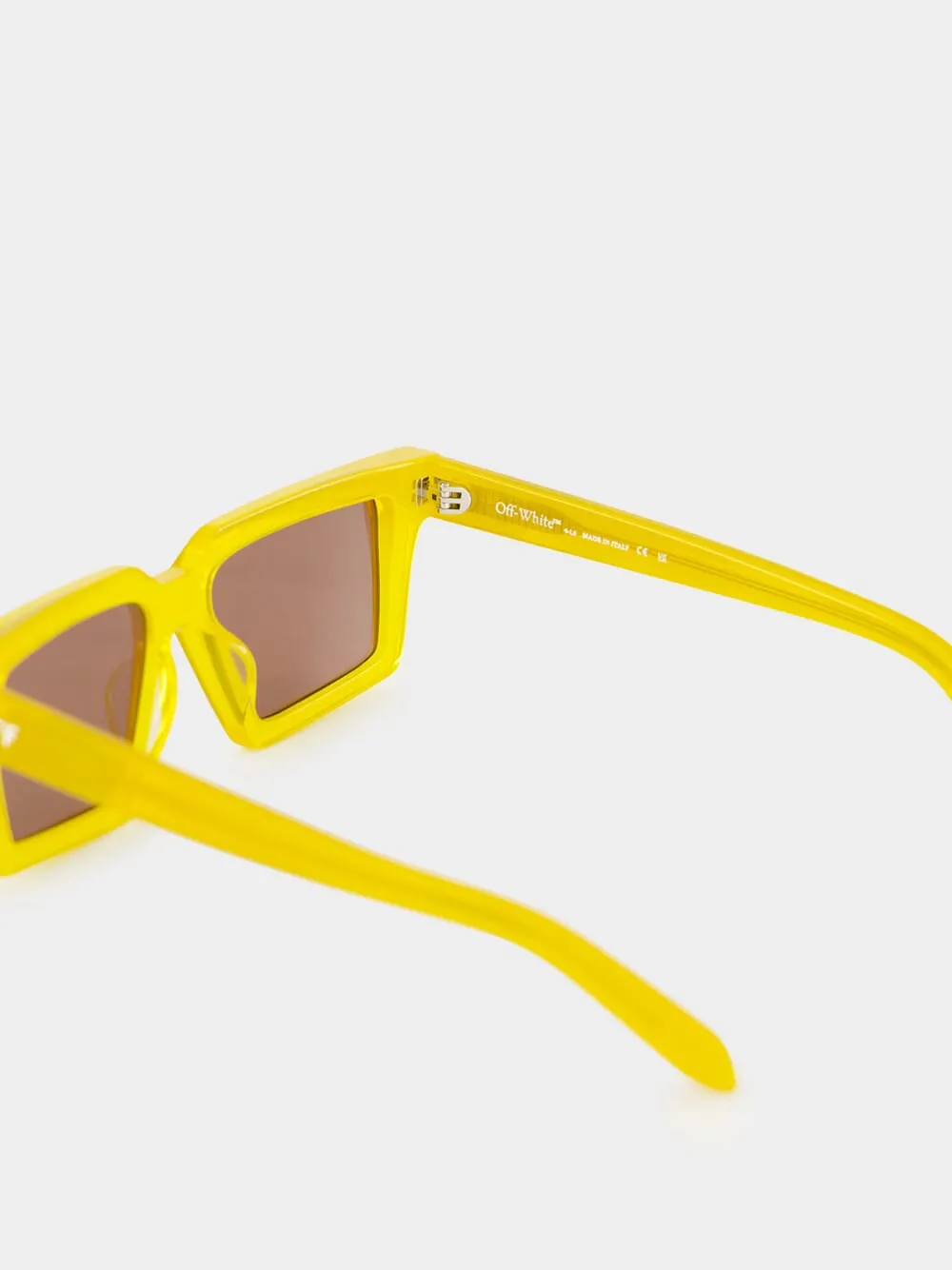 Yellow and Brown Windsor Sunglasses sold by Fashion Clinic product image thumbnail 4