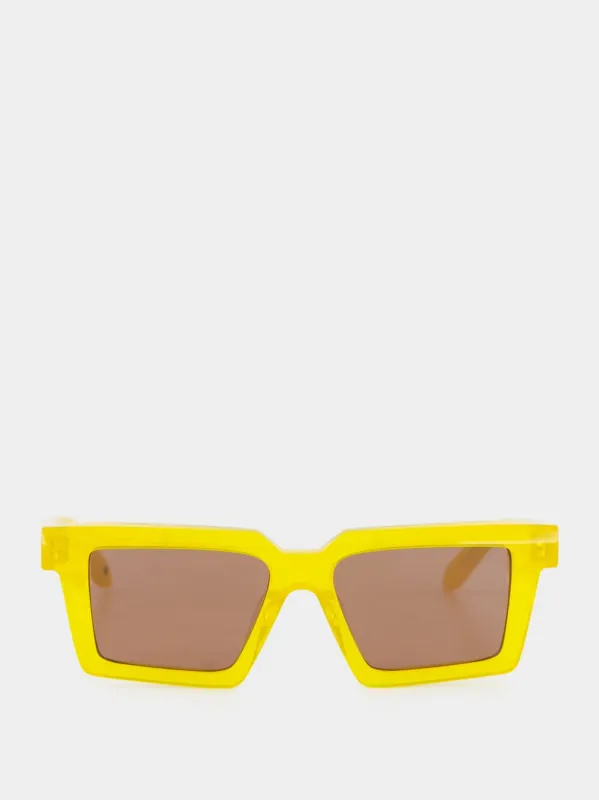 Yellow and Brown Windsor Sunglasses sold by Fashion Clinic