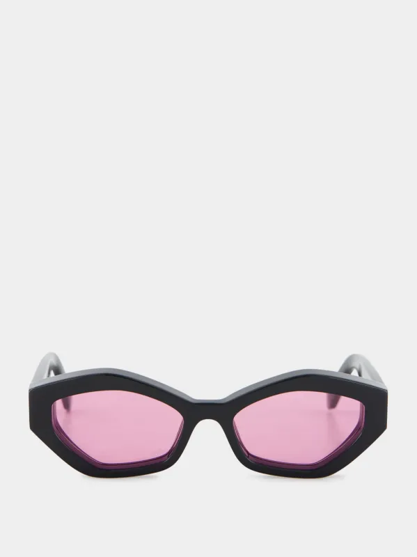 Black and Pink Hilo Sunglasses sold by Fashion Clinic