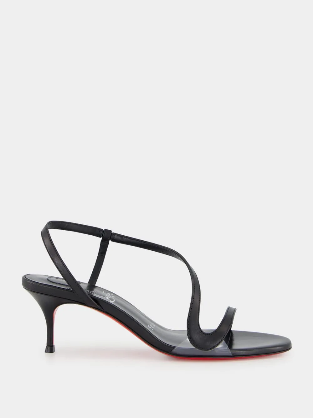 Black Leather Rosalie Sandals sold by Fashion Clinic
