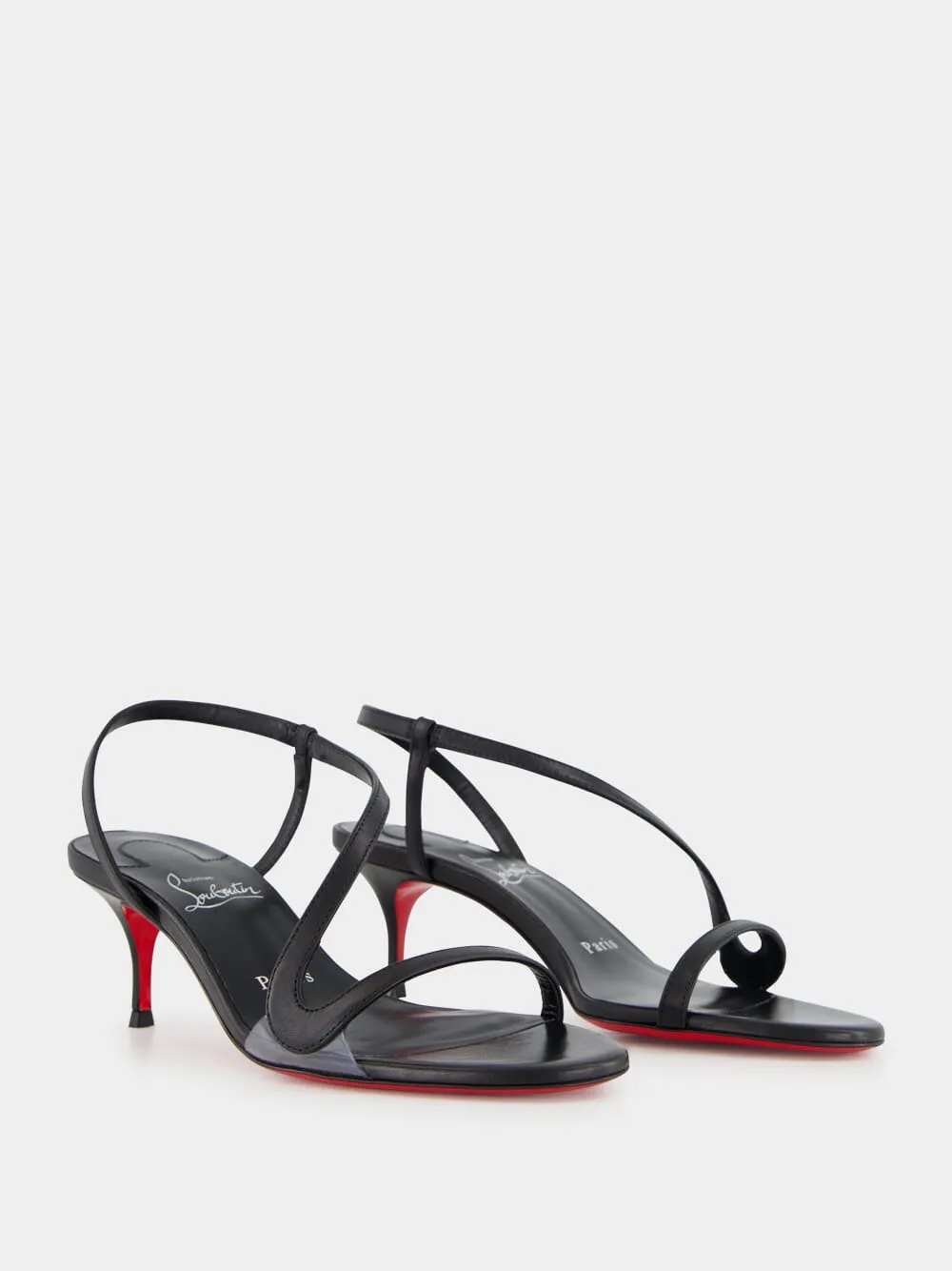 Black Leather Rosalie Sandals sold by Fashion Clinic product image thumbnail 3