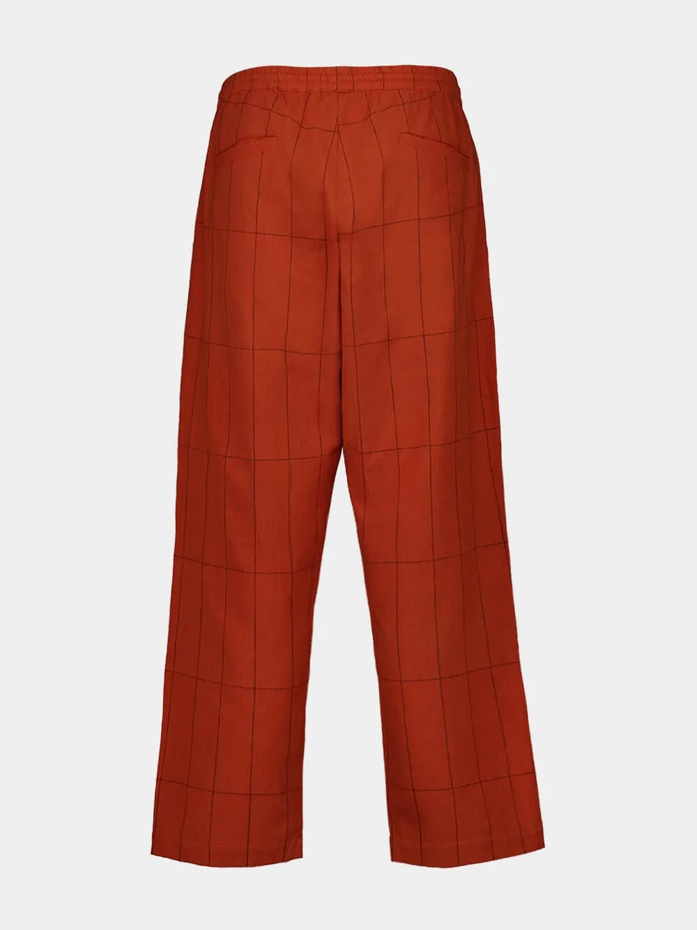 Dark Orange Anthem Hand-Woven Cotton Pants sold by Fashion Clinic product image thumbnail 2