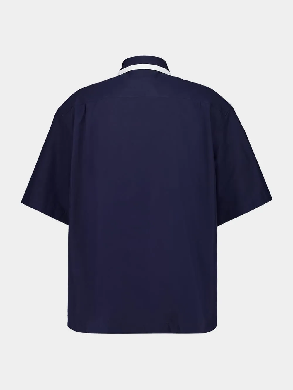 Dark Blue Heavy Poplin Cotton Shirt sold by Fashion Clinic product image thumbnail 2
