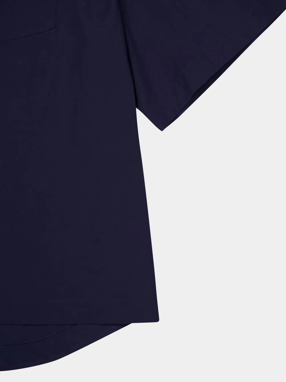 Dark Blue Heavy Poplin Cotton Shirt sold by Fashion Clinic product image thumbnail 4