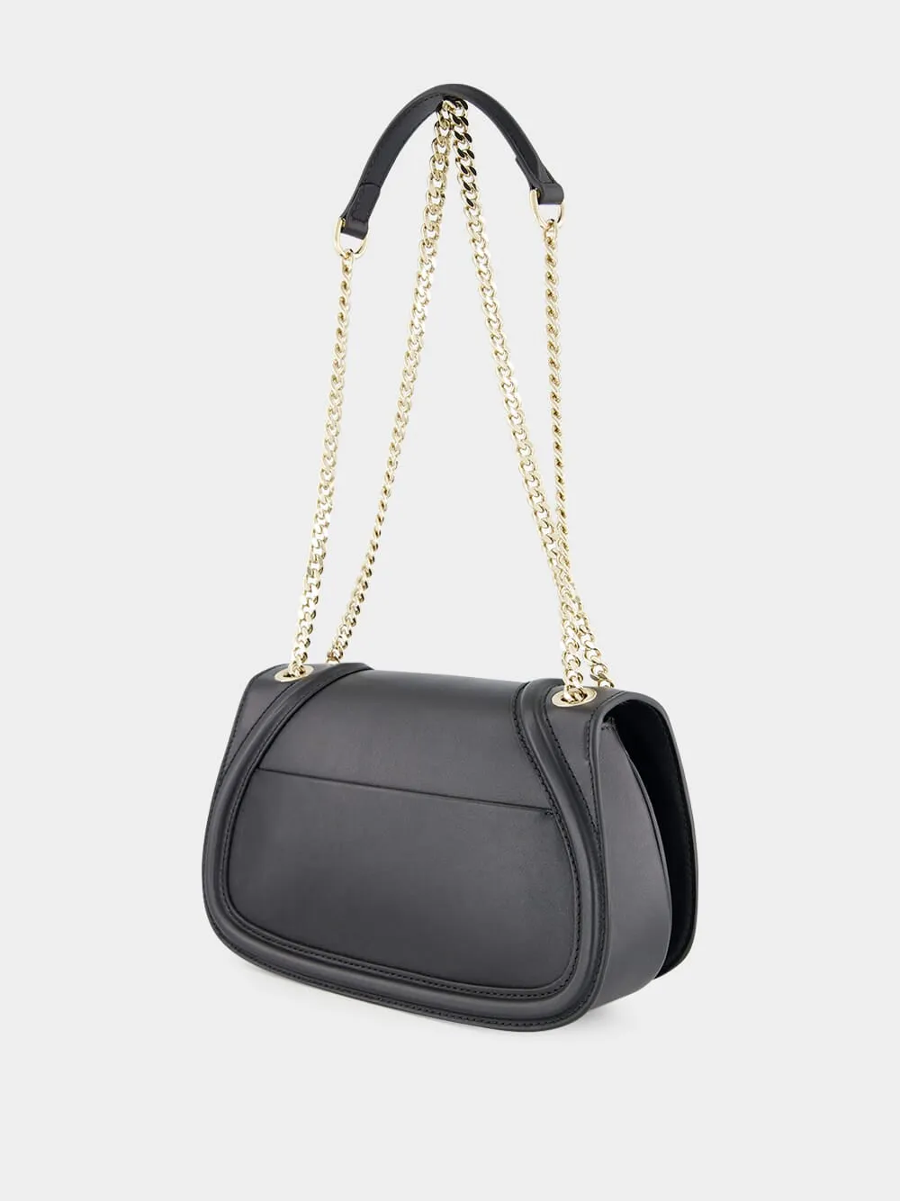 Black Leather Blondie Small Shoulder Bag sold by Fashion Clinic product image thumbnail 5