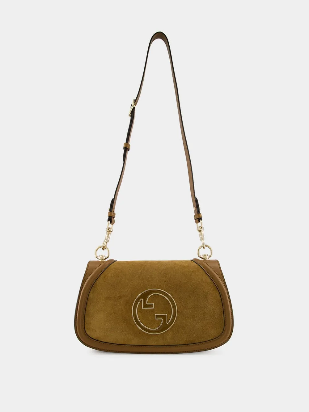 Light Brown Suede Blondie Medium Top Handle Bag sold by Fashion Clinic product image thumbnail 2