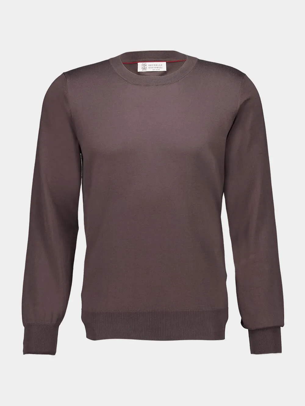 Brown Lightweight Cotton Sweater sold by Fashion Clinic