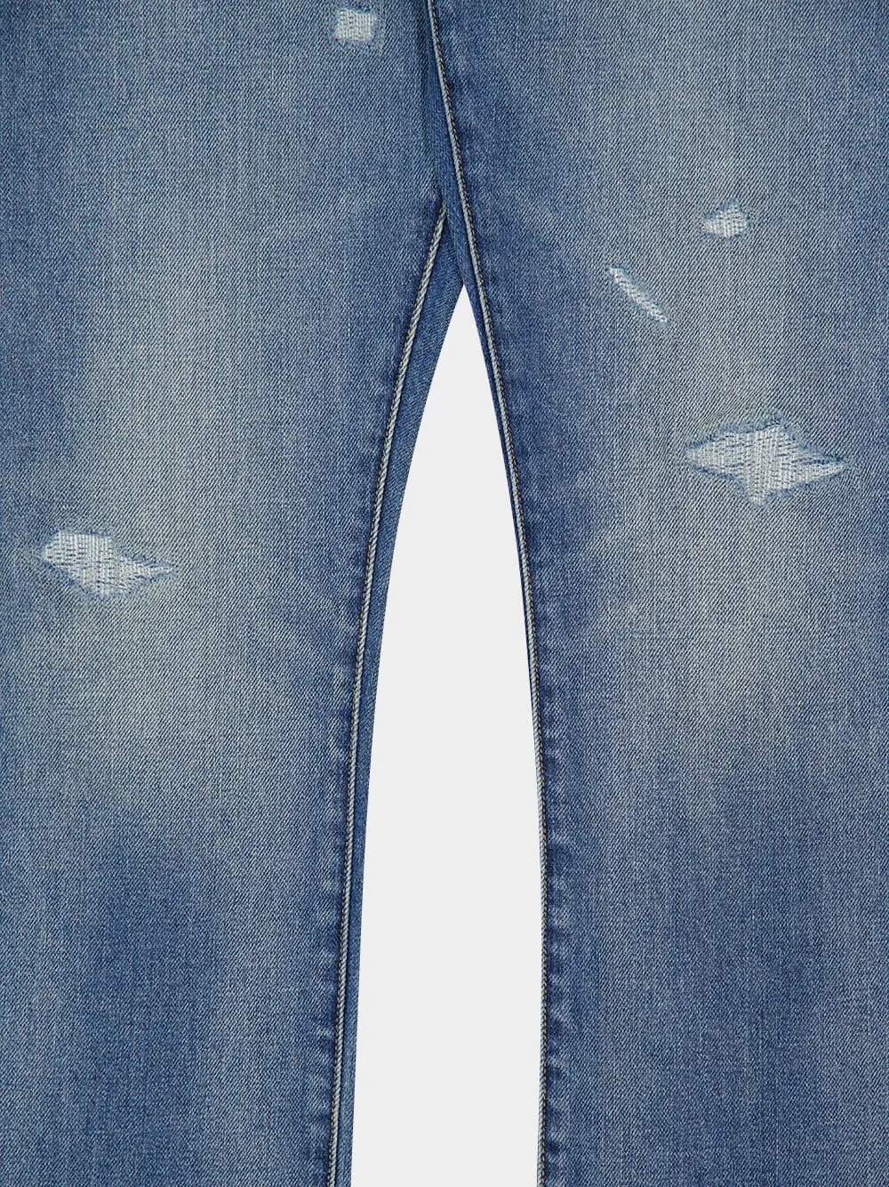 Blue Straight-Fit Selvedge Denim Jeans sold by Fashion Clinic product image thumbnail 4