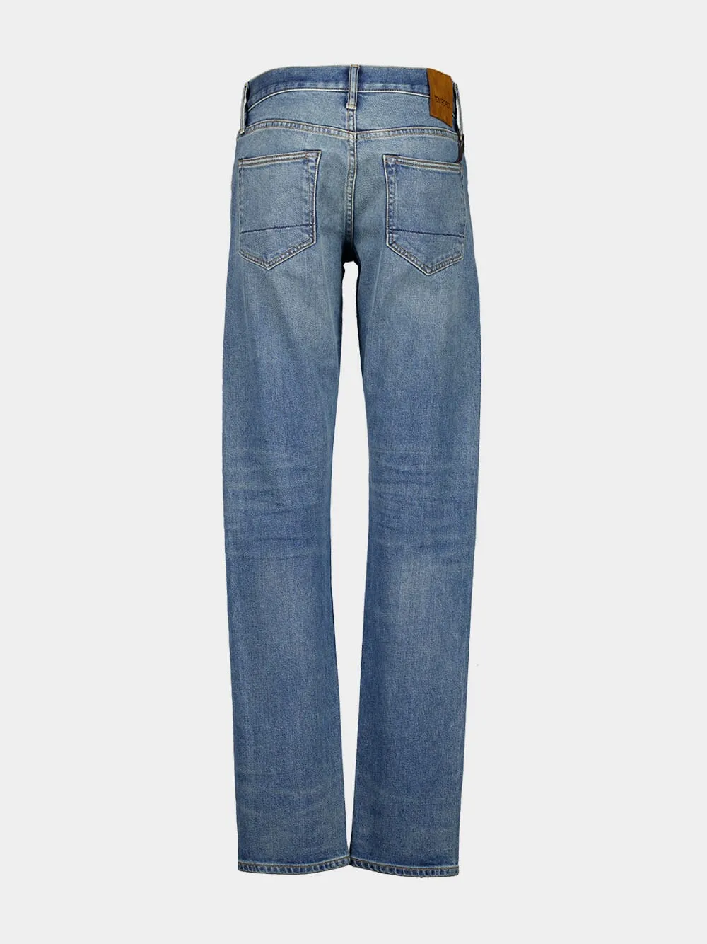 Blue Straight-Fit Selvedge Denim Jeans sold by Fashion Clinic product image thumbnail 2