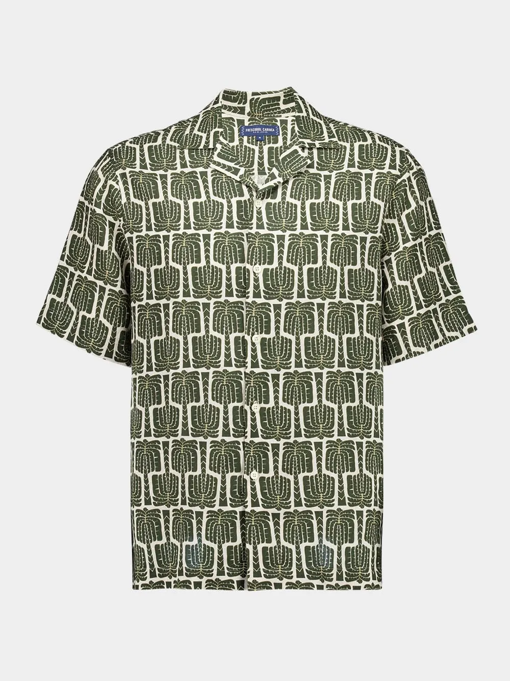 Dark Olive Roberto Linen Shirt sold by Fashion Clinic