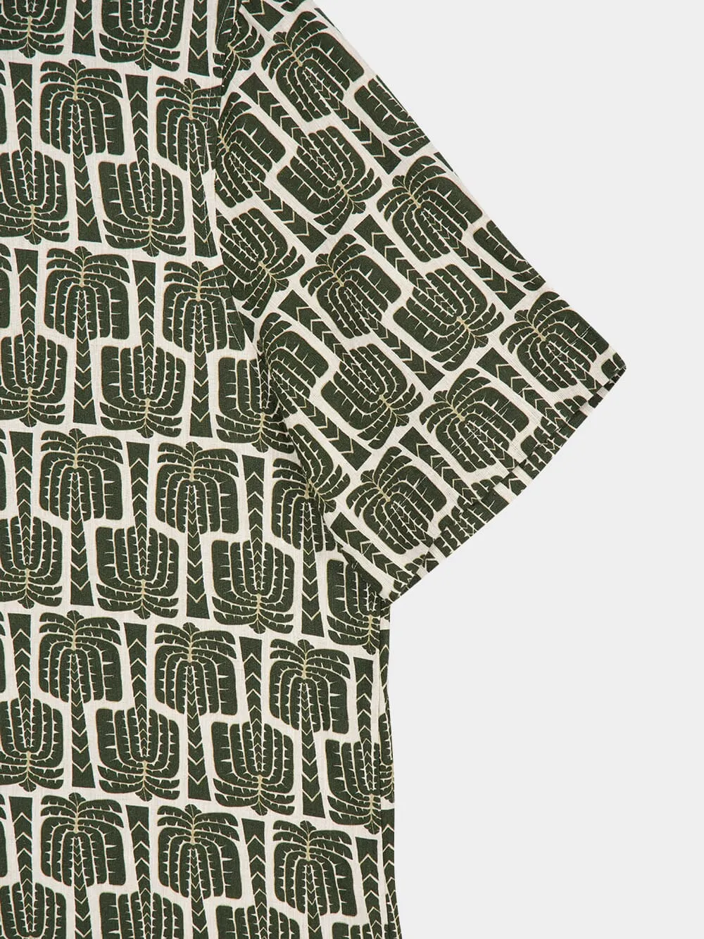 Dark Olive Roberto Linen Shirt sold by Fashion Clinic product image thumbnail 4