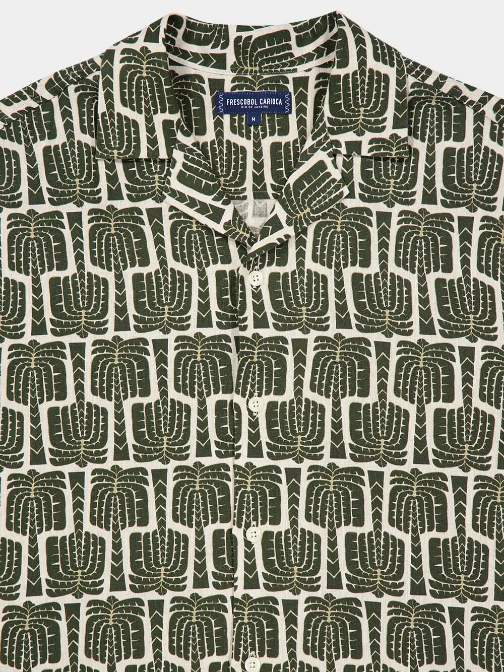 Dark Olive Roberto Linen Shirt sold by Fashion Clinic product image thumbnail 3