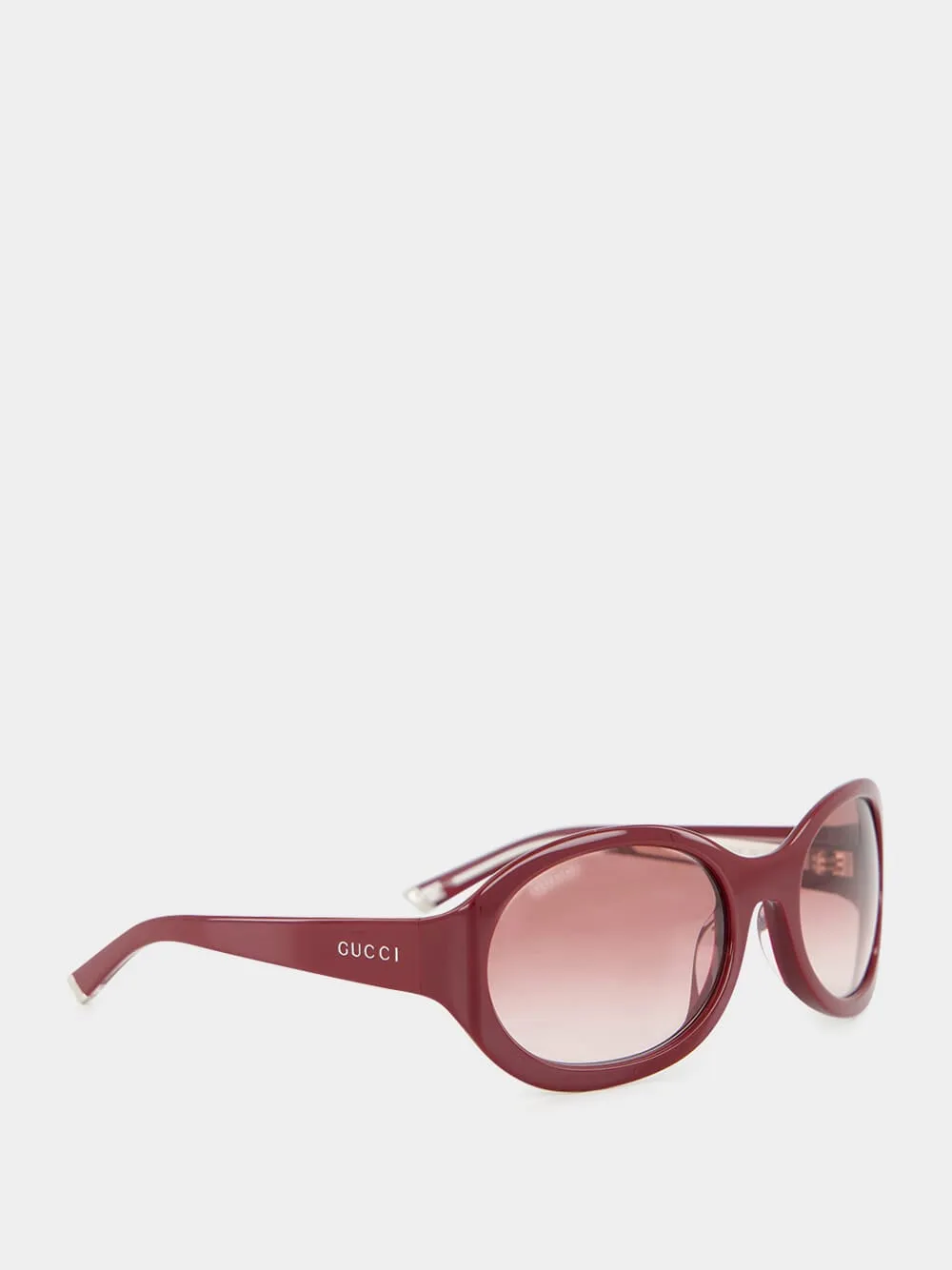 Rosso Ancora Red Round Frame Sunglasses sold by Fashion Clinic product image thumbnail 2