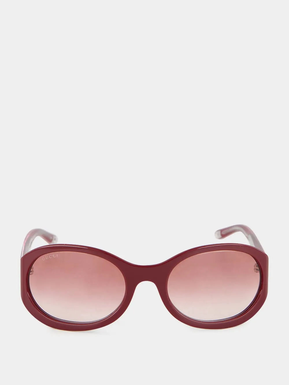 Rosso Ancora Red Round Frame Sunglasses sold by Fashion Clinic