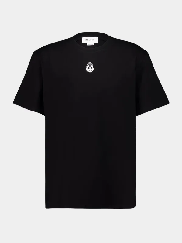 Black Skull Cotton T-Shirt sold by Fashion Clinic