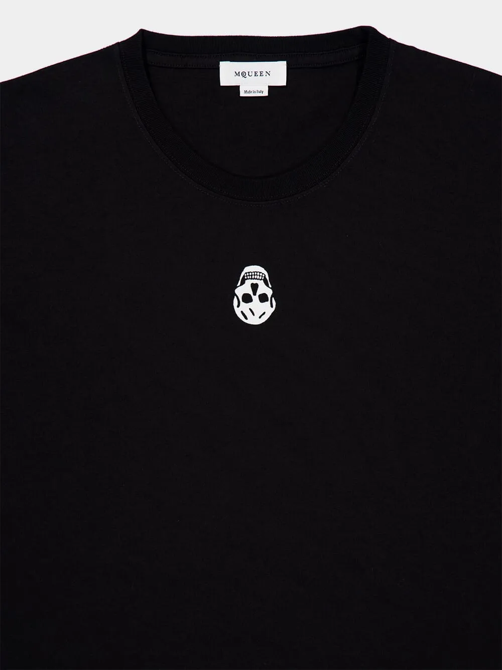 Black Skull Cotton T-Shirt sold by Fashion Clinic product image thumbnail 3