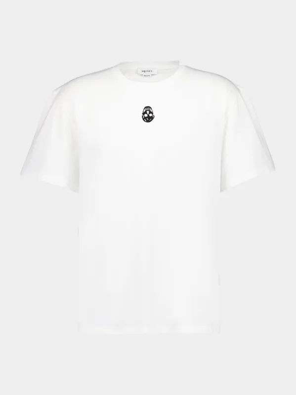 White Skull Cotton T-Shirt sold by Fashion Clinic