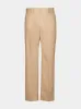 Beige Cotton Poplin Pants sold by Fashion Clinic