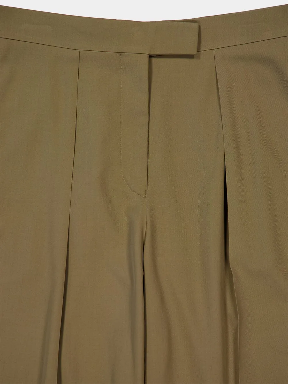 Lead Brown High-Waisted Pleated Trousers sold by Fashion Clinic product image thumbnail 5