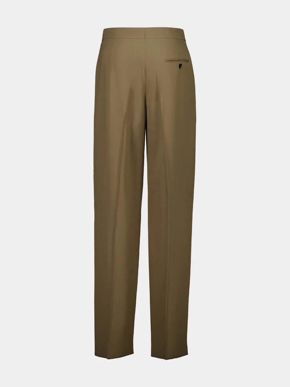 Lead Brown High-Waisted Pleated Trousers sold by Fashion Clinic product image thumbnail 3