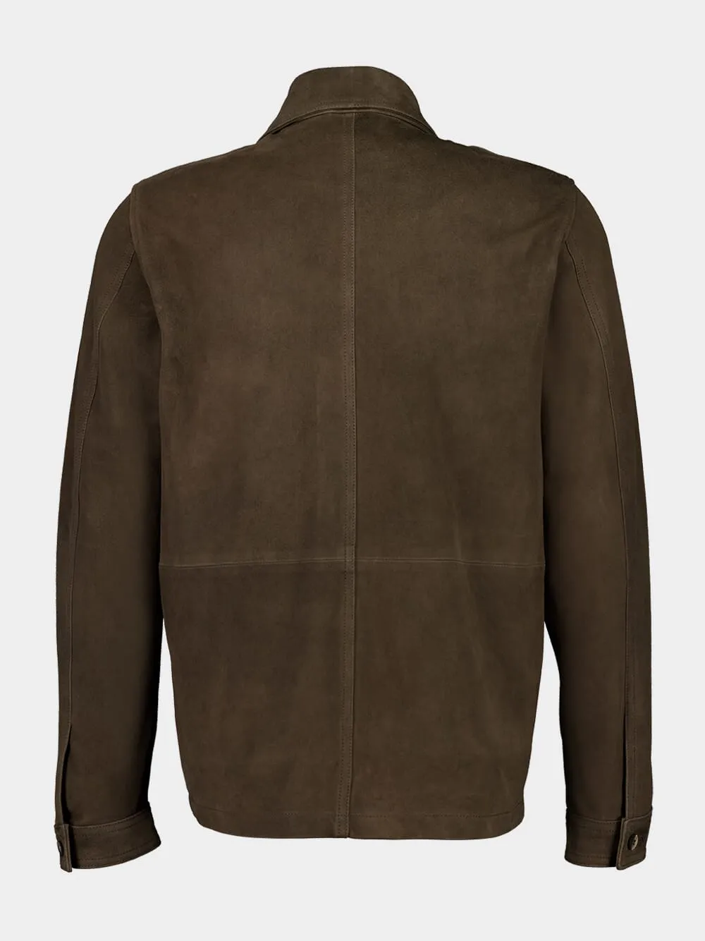 Brown Ravi Suede Overshirt sold by Fashion Clinic product image thumbnail 4