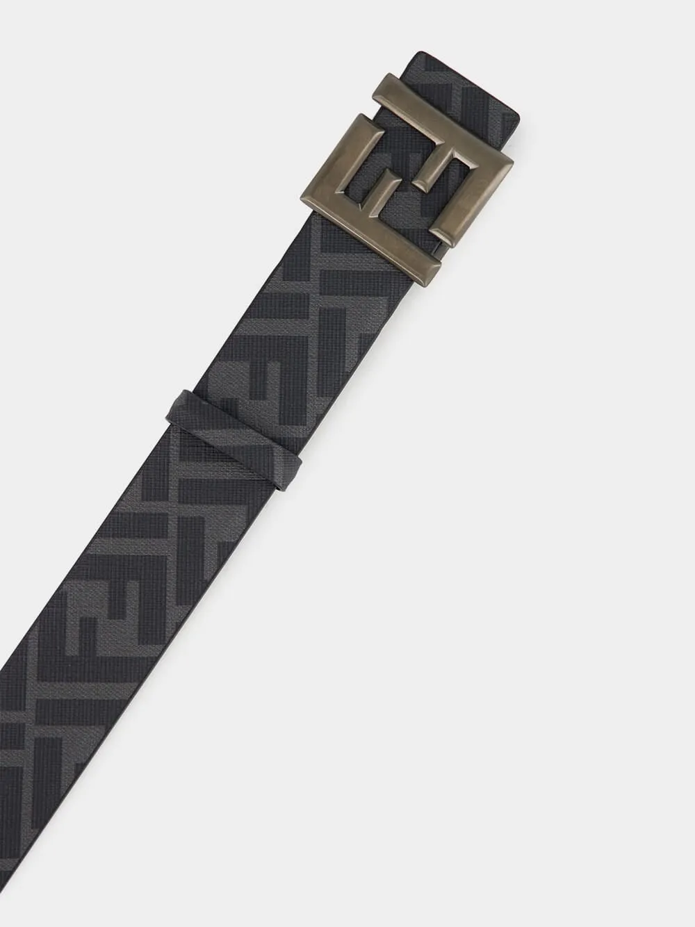 Black FF Squared Reversible Belt sold by Fashion Clinic product image thumbnail 3