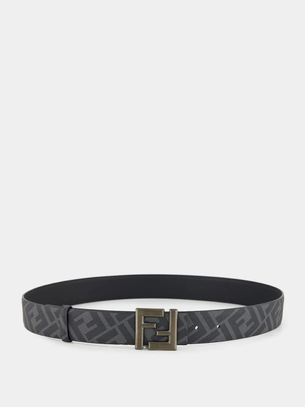 Black FF Squared Reversible Belt sold by Fashion Clinic product image thumbnail 2
