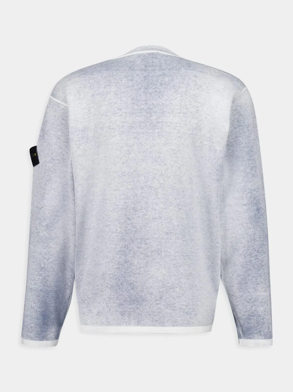 Light Grey Hand Light Organic Cotton Crewneck Jumper sold by Fashion Clinic product image thumbnail 2