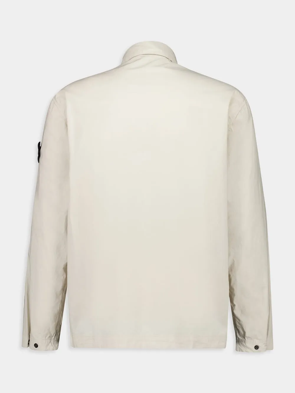 Sand Stretch Cotton Tela Overshirt sold by Fashion Clinic product image thumbnail 2