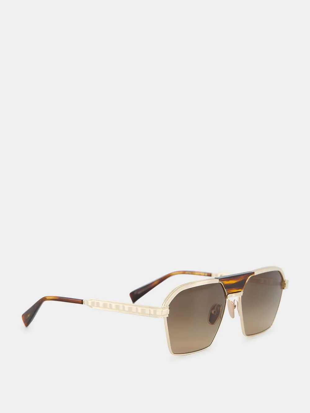 Gold Sergeant Aviator Sunglasses sold by Fashion Clinic product image thumbnail 2