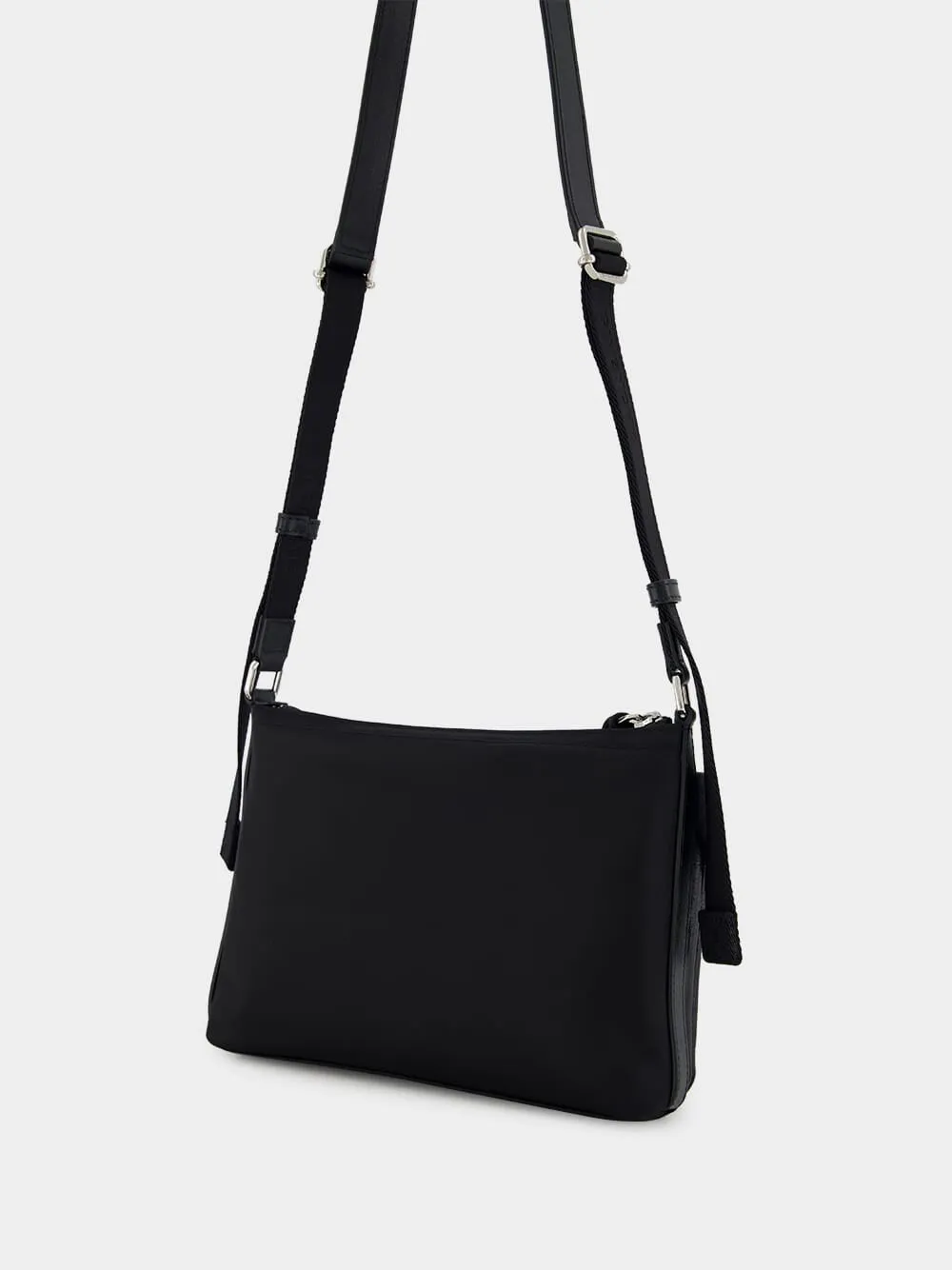 Black Voyou Skinny Crossbody Bag in Grained Leather sold by Fashion Clinic product image thumbnail 5